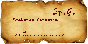 Szekeres Geraszim névjegykártya